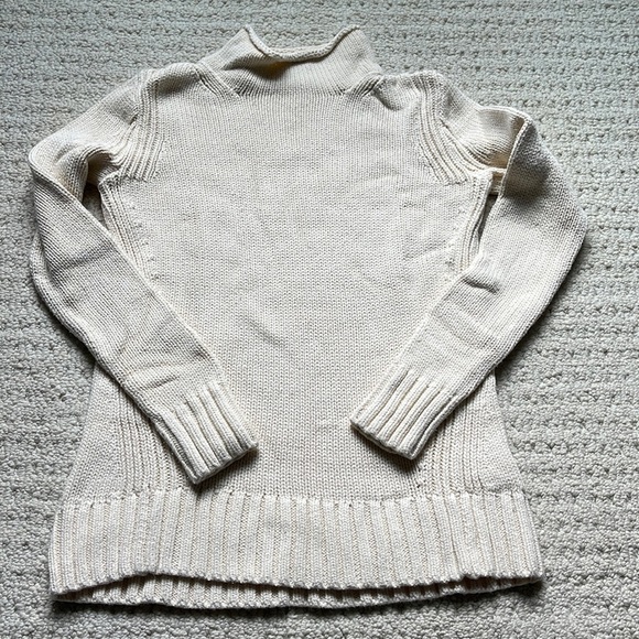 J. Crew Always 1988 Cotton Rollneck Sweater in Cream XXS - Picture 4 of 13